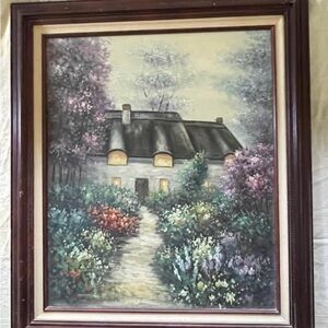 C. JAFFEY Style 29.5 X 25.5 Cottage Canvas